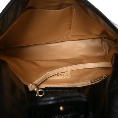 Chanel Vinyl Rodeo Accordion Flap Bag Black 5 of 11