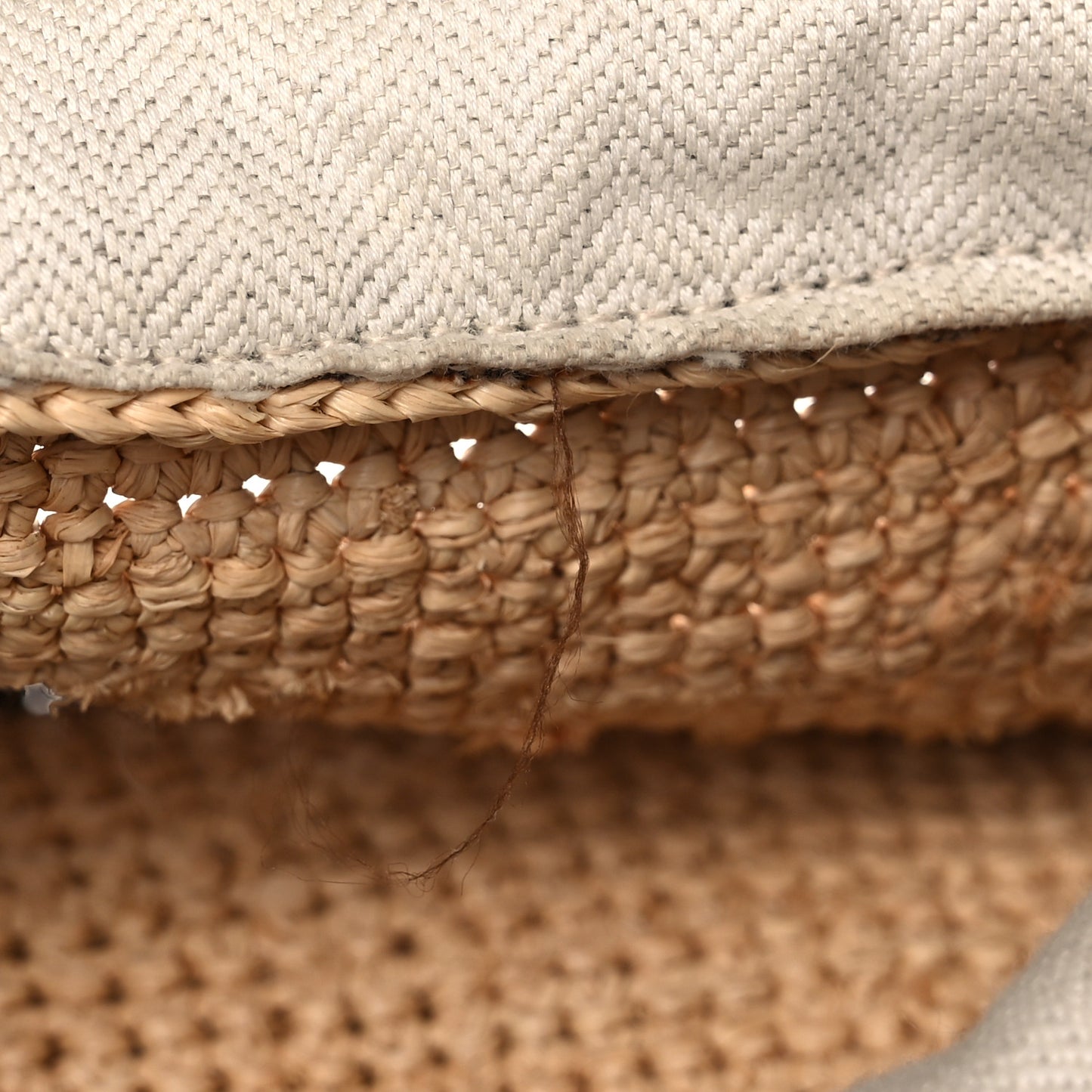 Calfskin Raffia Anagram Paulas Ibiza Pochette Bag Natural Tan