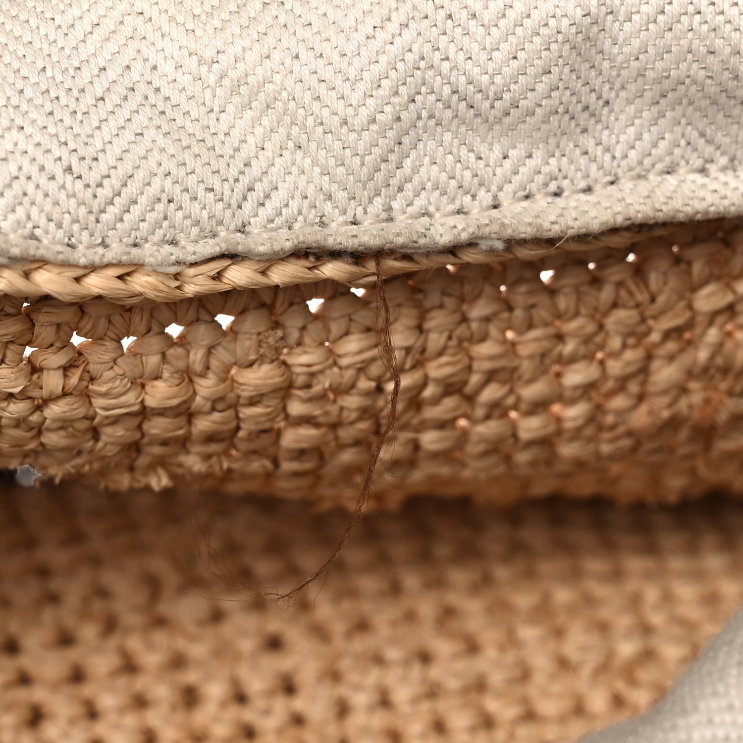 Loewe Calfskin Raffia Anagram Paulas Ibiza Pochette Bag Natural Tan 13 of 13