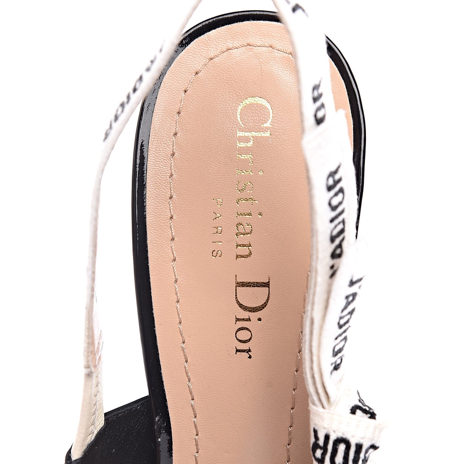 Christian Dior Patent Ribbon J'Adior Slingback 65mm Pumps 39.5 Black 7 of 8