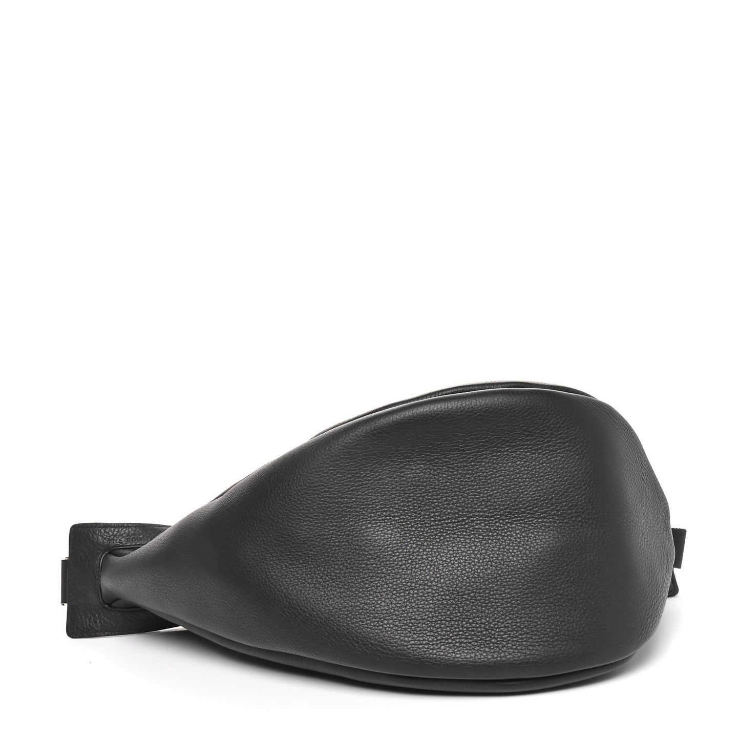 Grained Calfskin Large Slouchy Banana Bag Black