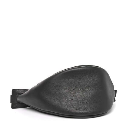 The Row Grained Calfskin Large Slouchy Banana Bag Black 4 of 10