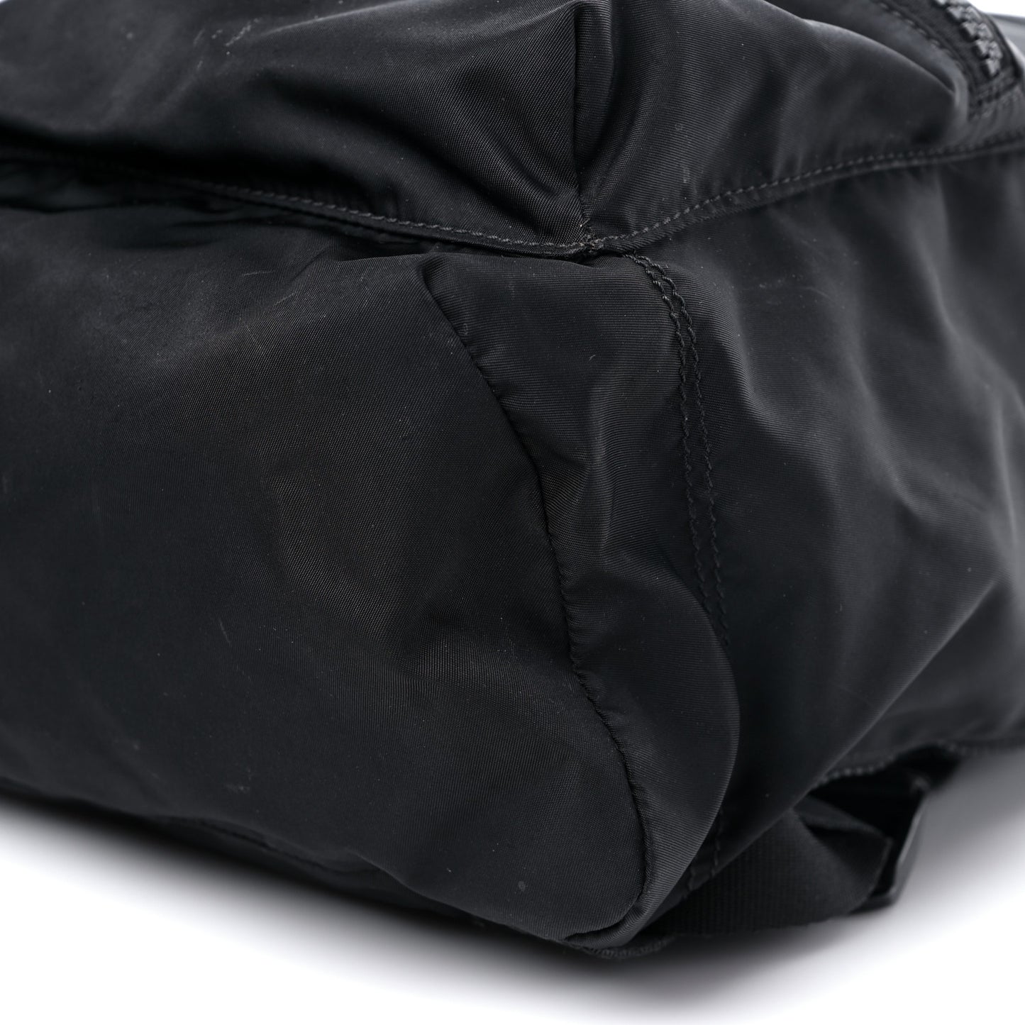 Nylon Logo Backpack Black