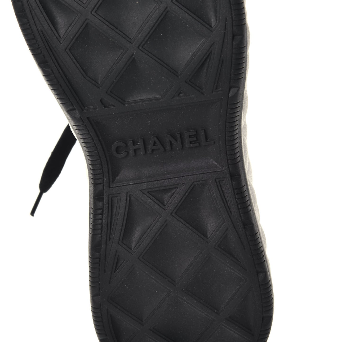 Velvet Calfskin Mixed Fibers CC Sneakers 38 Black