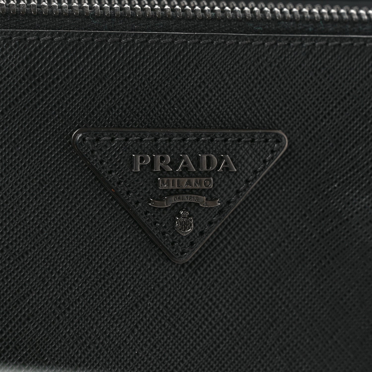 Prada Saffiano Lux Monochrome Large Galleria Double Zip Tote Black 7 of 11