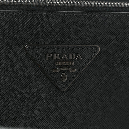 Prada Saffiano Lux Monochrome Large Galleria Double Zip Tote Black 7 of 11