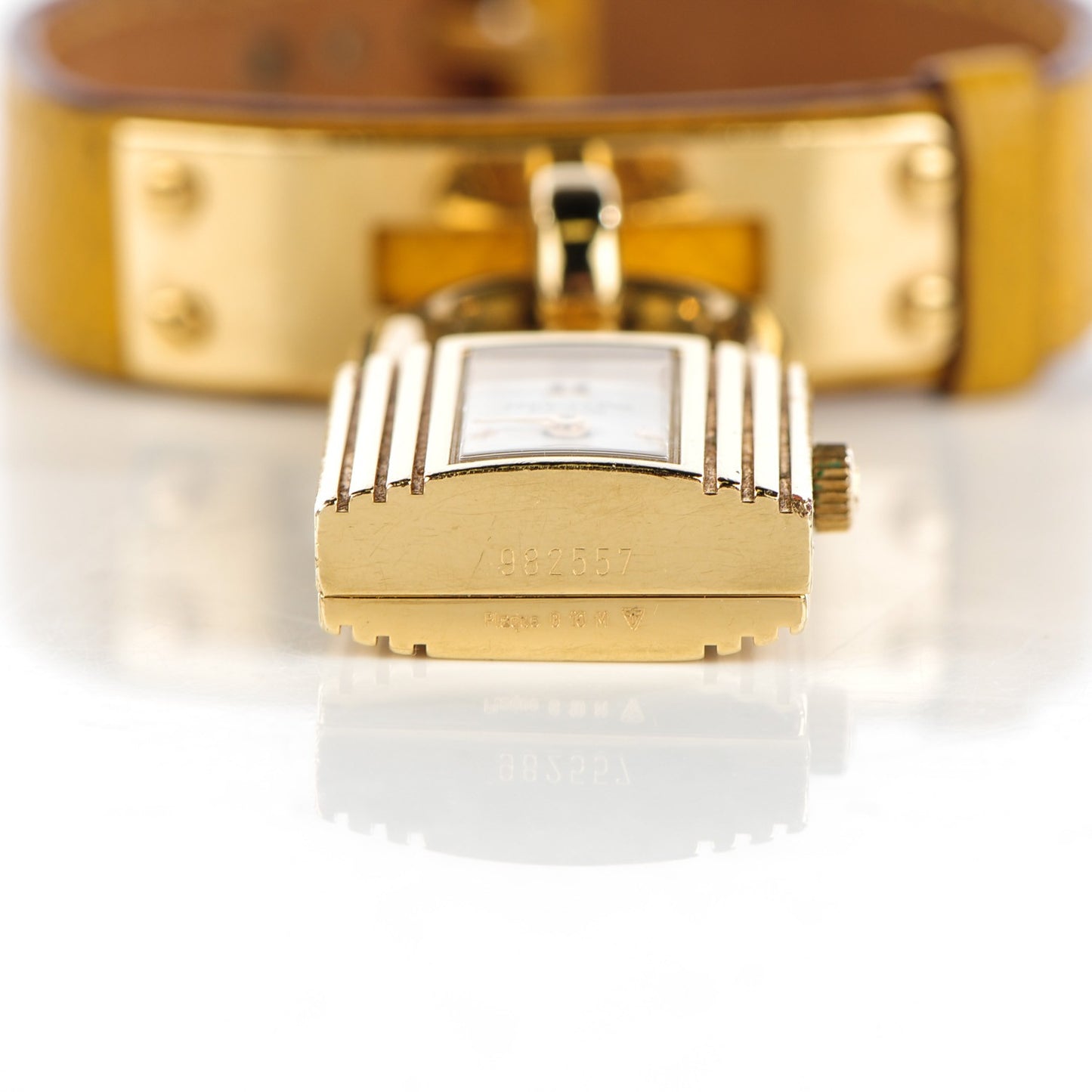 Stainless Steel Courchevel 20mm Kelly Cadena Quartz Watch Jaune