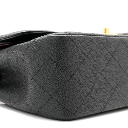 Chanel Caviar Quilted Jumbo Double Flap Black 9 of 11