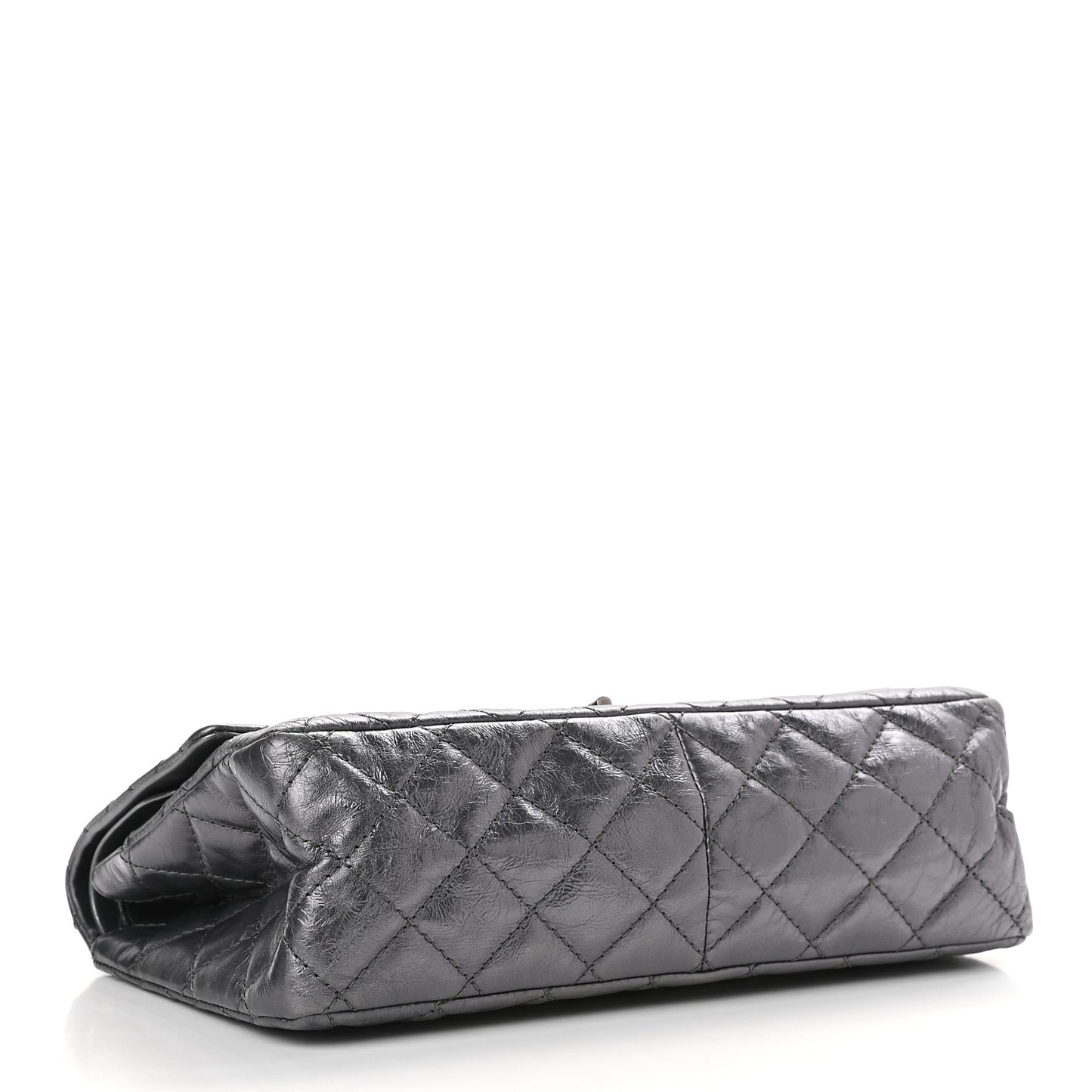 Metallic Aged Calfskin Quilted 2.55 Reissue 226 Flap Silver