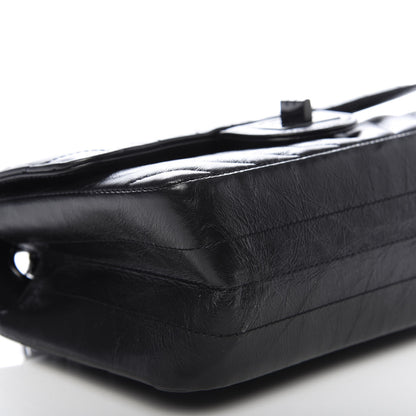 Chanel Aged Calfskin Chevron Quilted 2.55 Reissue Mini Flap So Black 5 of 8