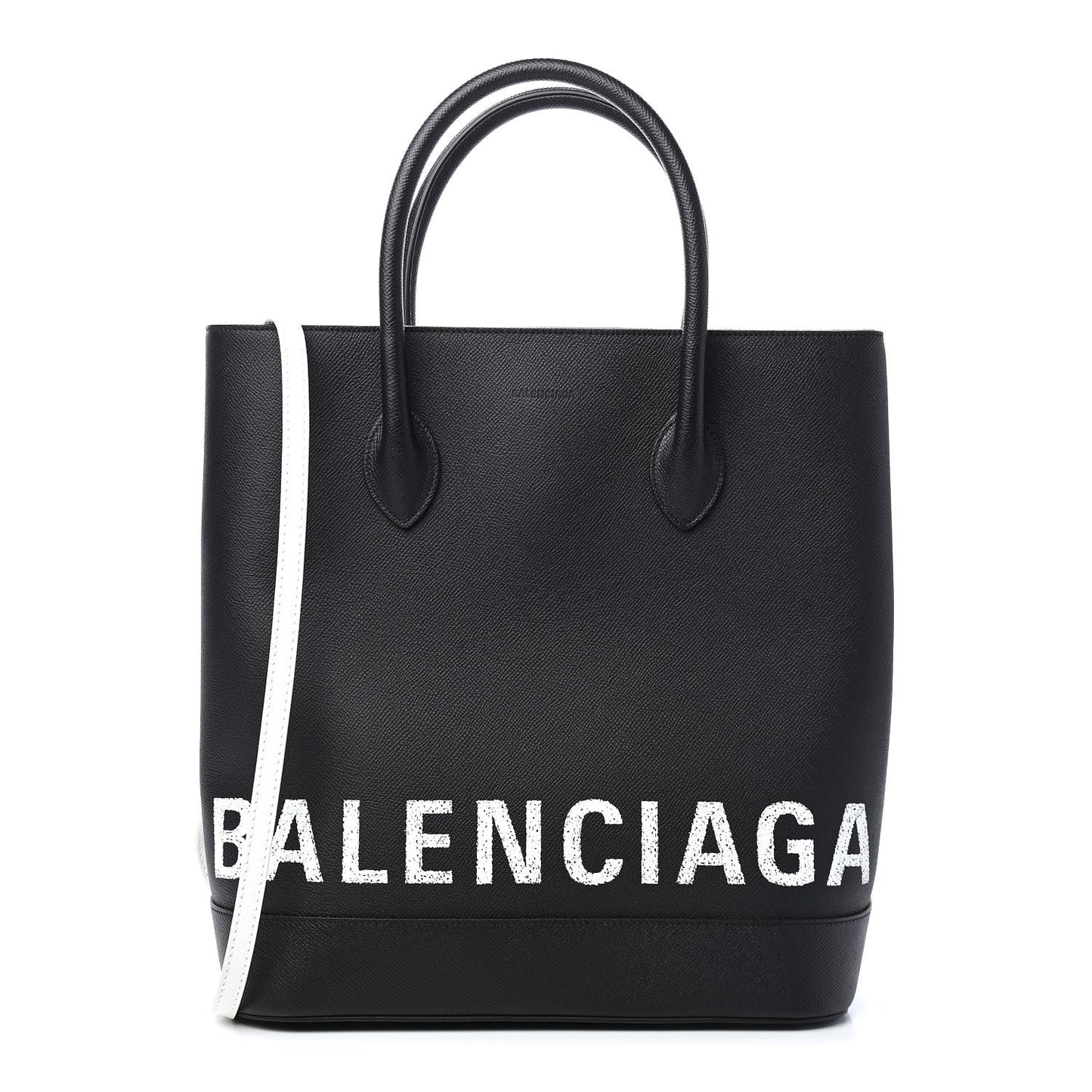 Grained Calfskin Ville Aj Tote Black