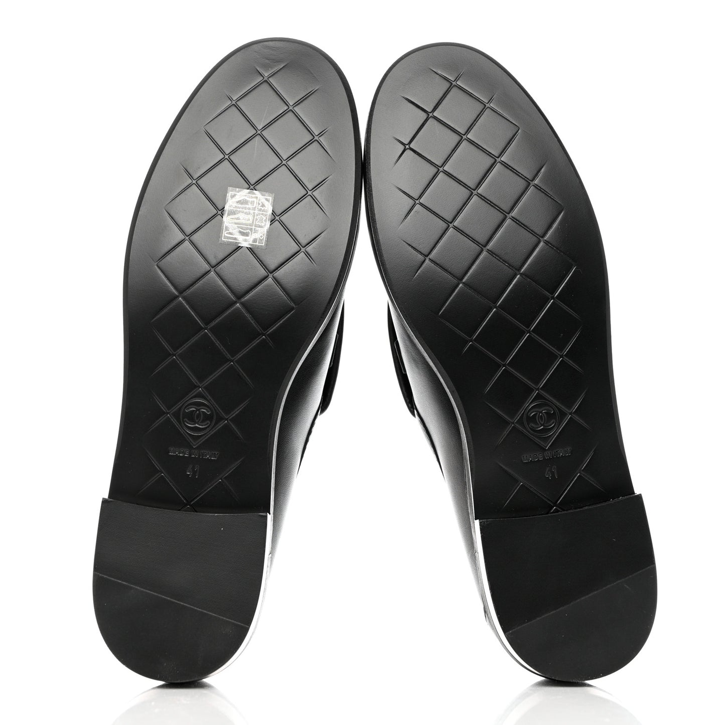 Lambskin Quilted CC Turnlock Loafers 41 Black