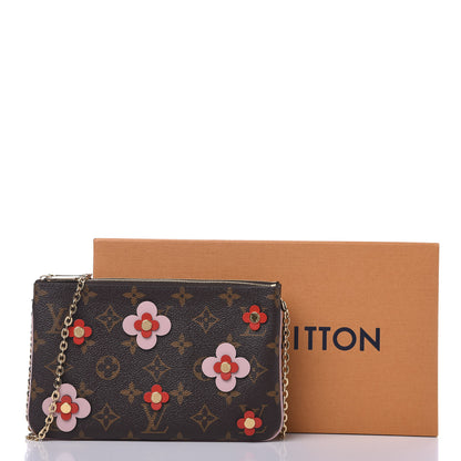 Louis Vuitton Monogram Blooming Flowers Double Zip Pochette 13 of 13