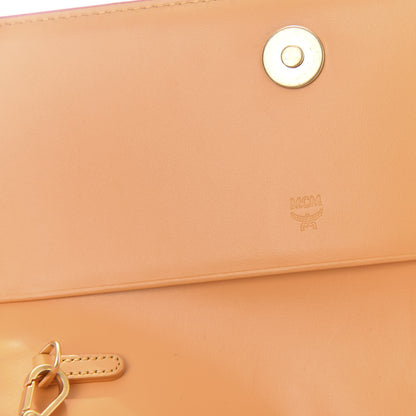 MCM Grained Calfskin Large Mina Chain Crossbody Blush Pink 8 of 9