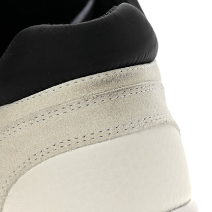 Chanel Mesh Suede Calfskin Grained Calfskin Womens CC Sneakers 39 White Black 9 of 13