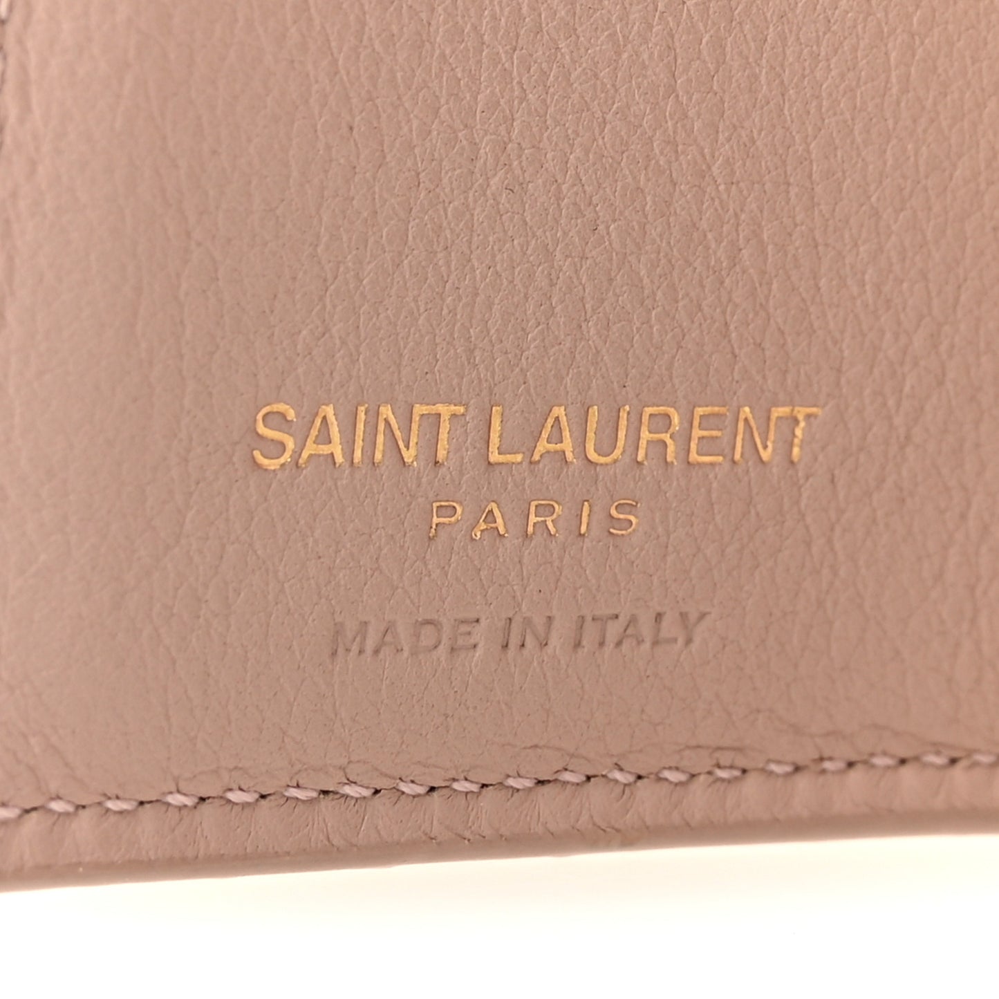 Smooth Calfskin Monogram Tiny Line Wallet Poudre