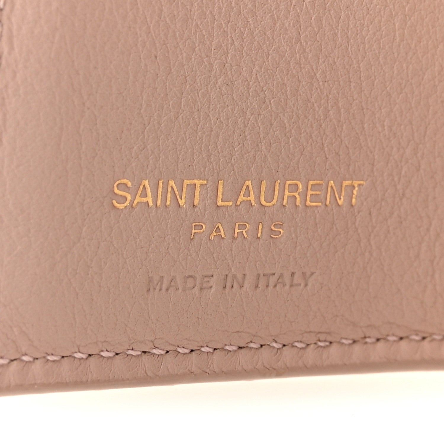 Saint Laurent Smooth Calfskin Monogram Tiny Line Wallet Poudre 6 of 8