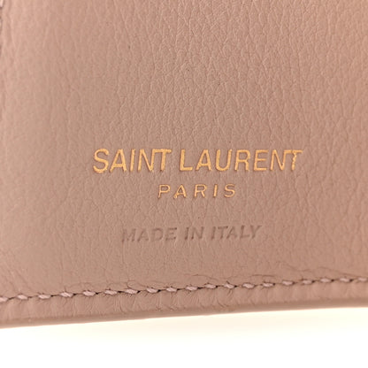 Saint Laurent Smooth Calfskin Monogram Tiny Line Wallet Poudre 6 of 8
