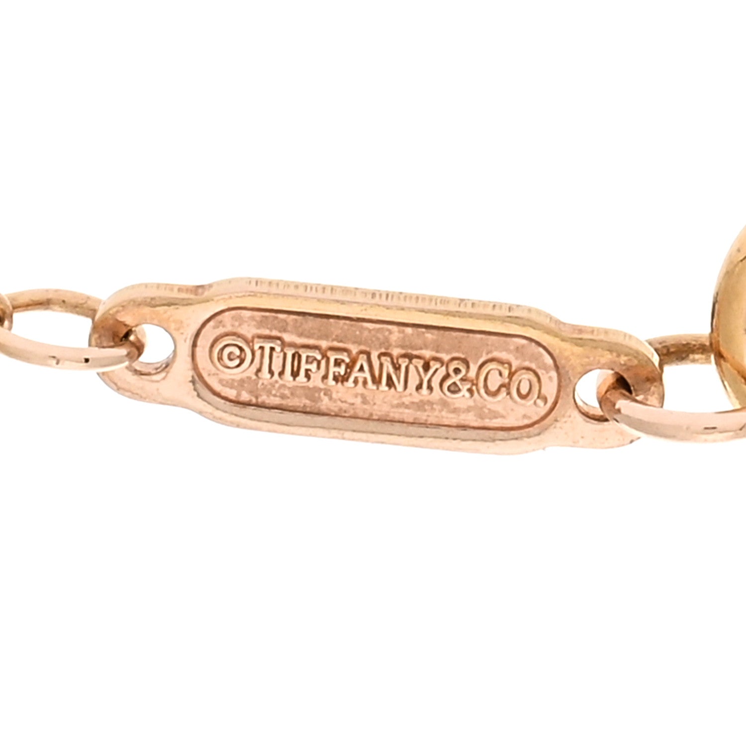 Tiffany 18K Rose Gold Filigree Heart Lock Pendant Necklace 4 of 4