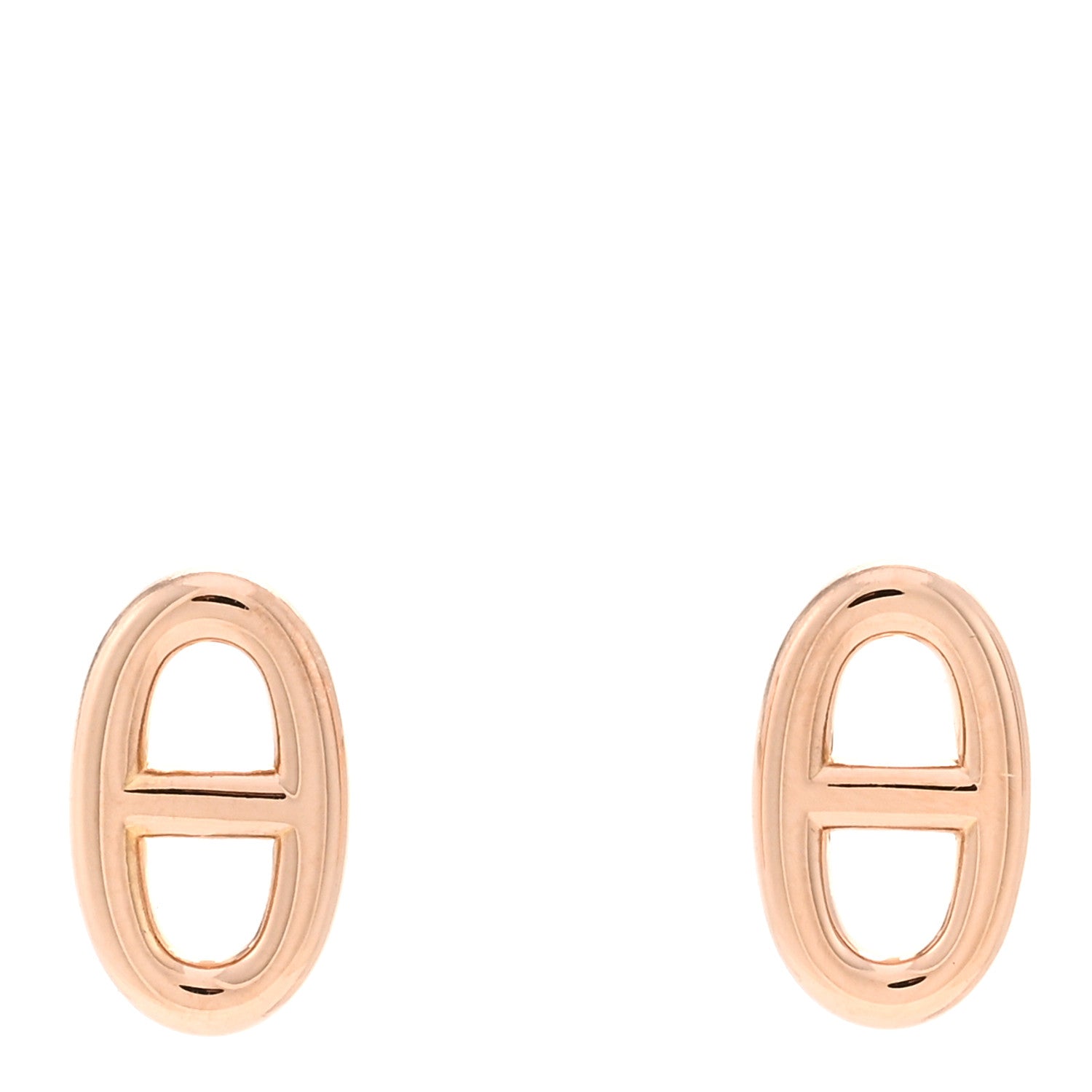 Hermes 18K Rose Gold TPM Farandole Stud Earrings 1 of 5