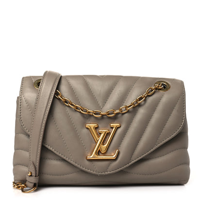 Louis Vuitton Calfskin LV New Wave Chain Bag Taupe 1 of 9