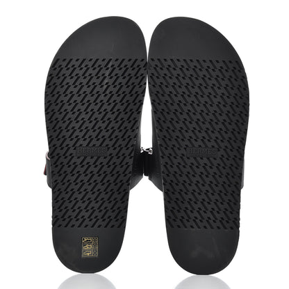 Hermes Epsom Mens Chypre Sandals 45 Black 5 of 13