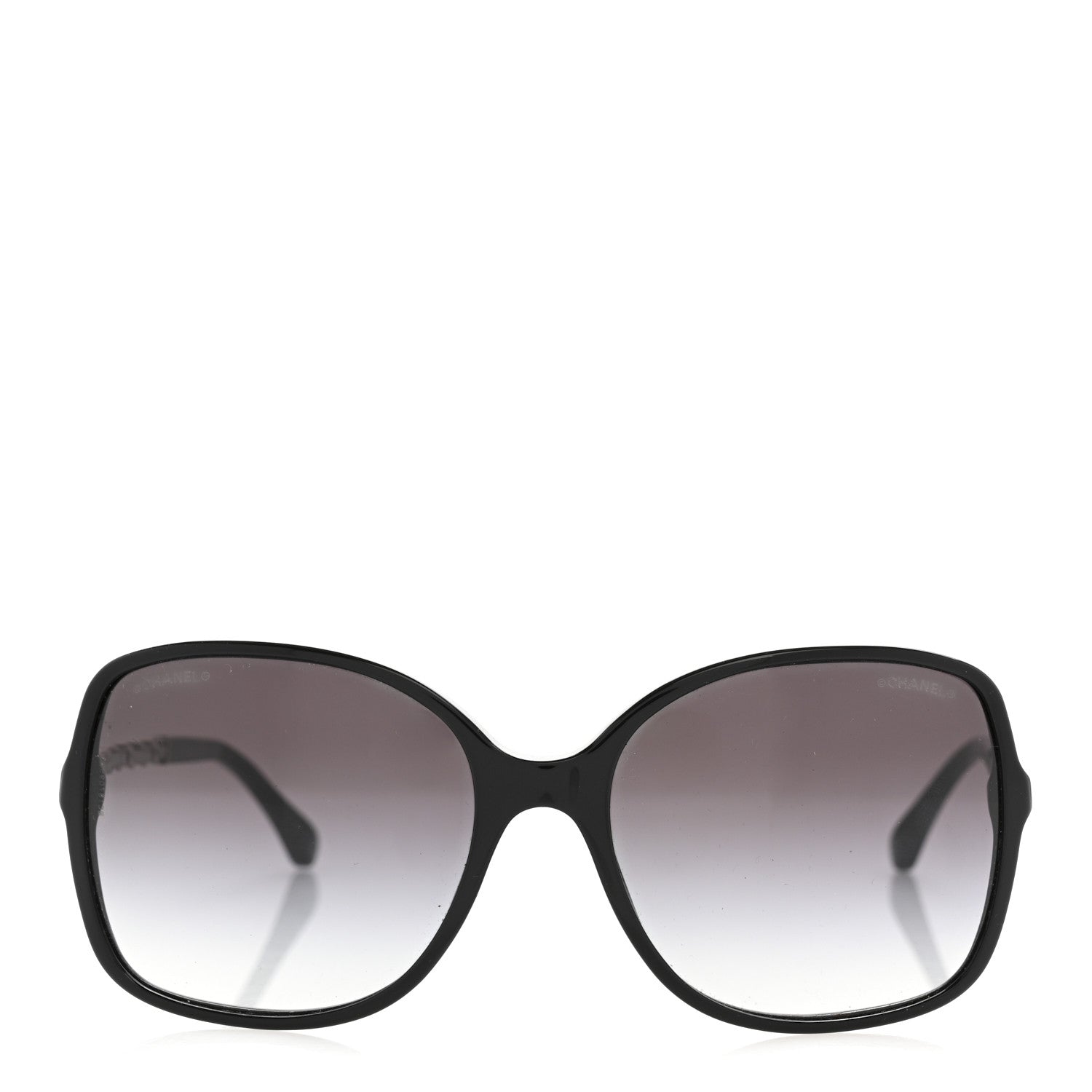 Chanel Lambskin Square Chain Sunglasses 5210-Q Black 2 of 9