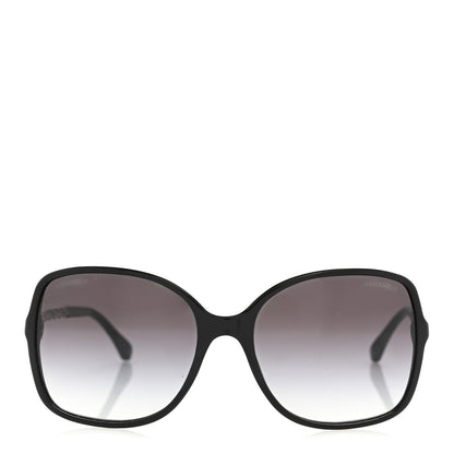 Chanel Lambskin Square Chain Sunglasses 5210-Q Black 2 of 9