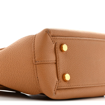 Bottega Veneta Grained Calfskin Maxi Intrecciato Mini Arco Caramel 8 of 11