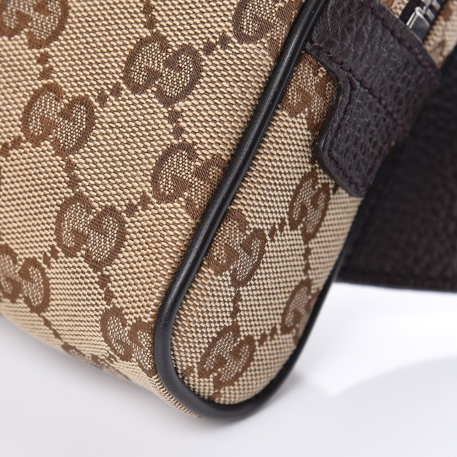 Gucci Monogram Belt Bag Dark Brown 10 of 10