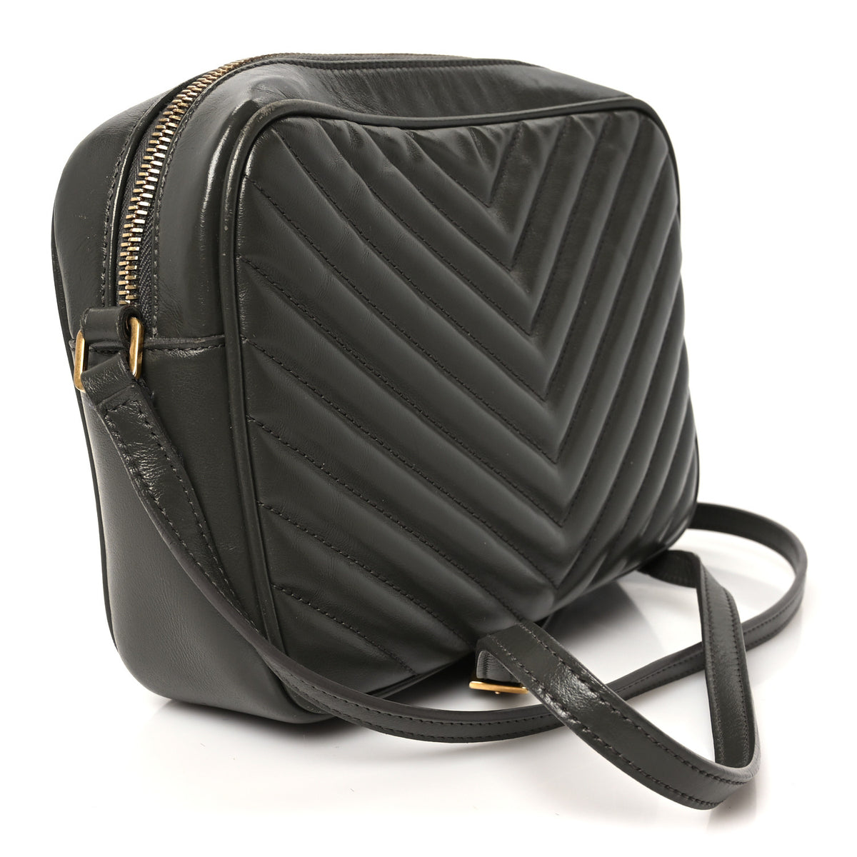 Calfskin Matelasse Monogram Lou Camera Bag Pebble