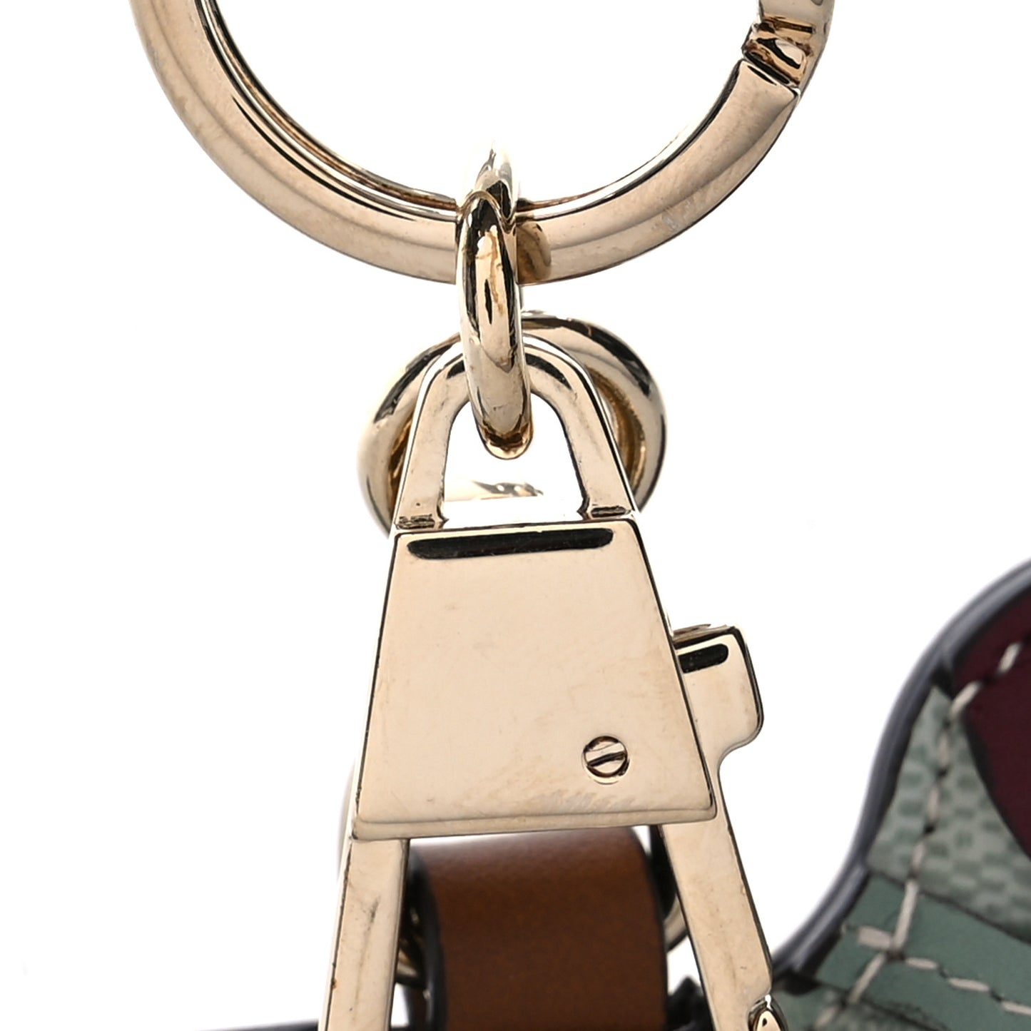 GG Supreme Monogram Dog Shaped Bag Charm Sage Green
