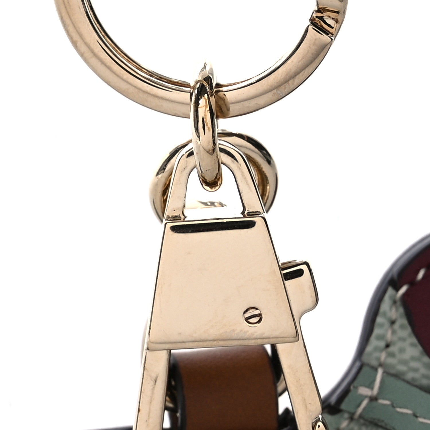 Gucci GG Supreme Monogram Dog Shaped Bag Charm Sage Green 3 of 3