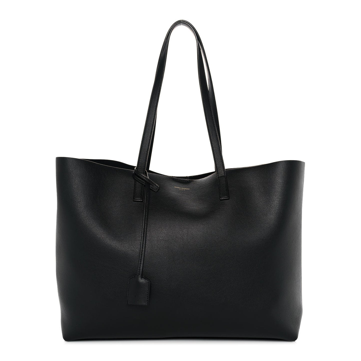 Calfskin Large Shopping Tote Black