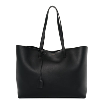 Saint Laurent Calfskin Large Shopping Tote Black 3 of 9