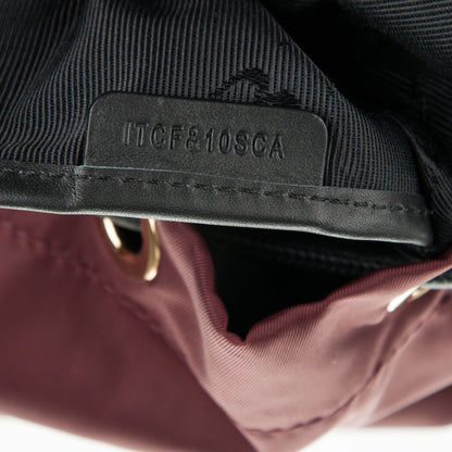 Burberry Nylon Large Rucksack Backpack Burgundy Red 7 of 7
