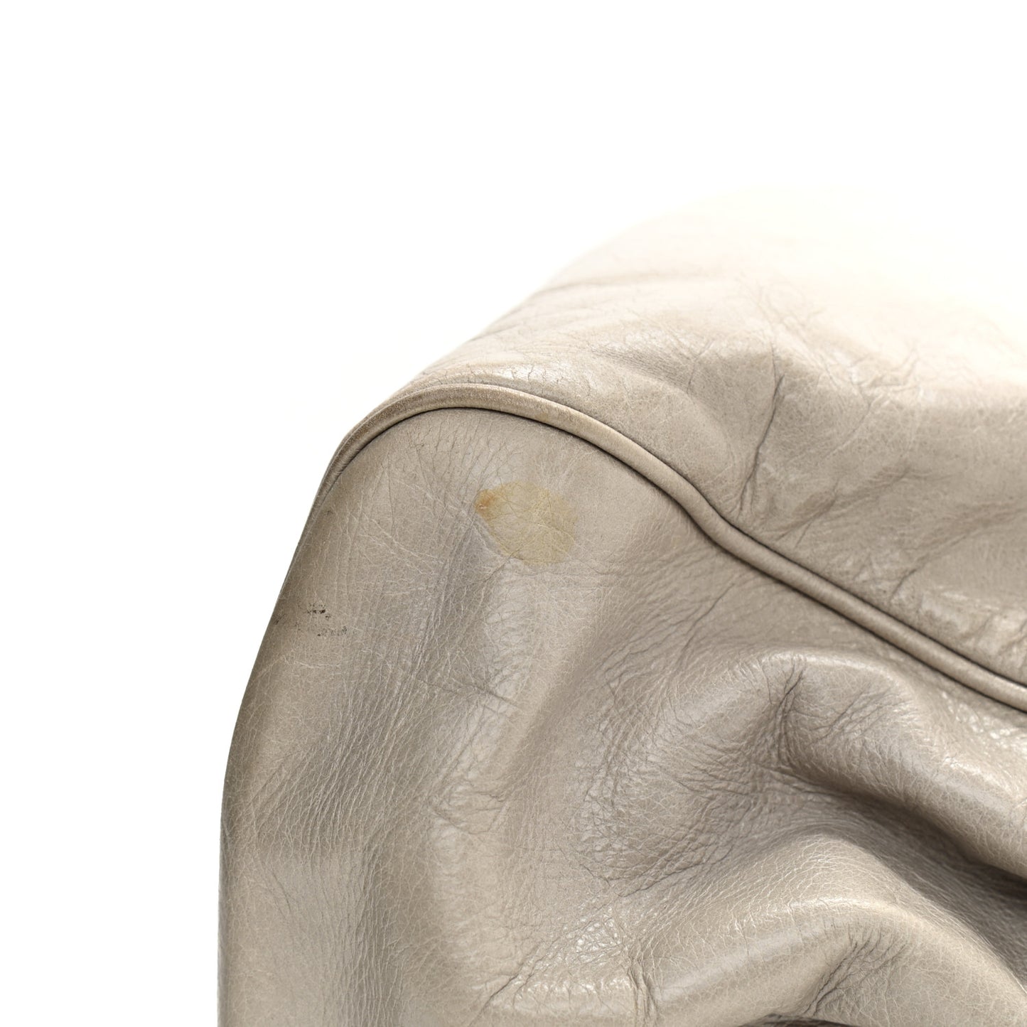 Glace Calfskin Satchel Argilla