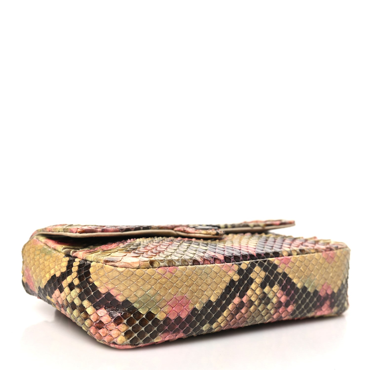 Chanel Python Extra Mini Rectangular Flap Pink 4 of 13
