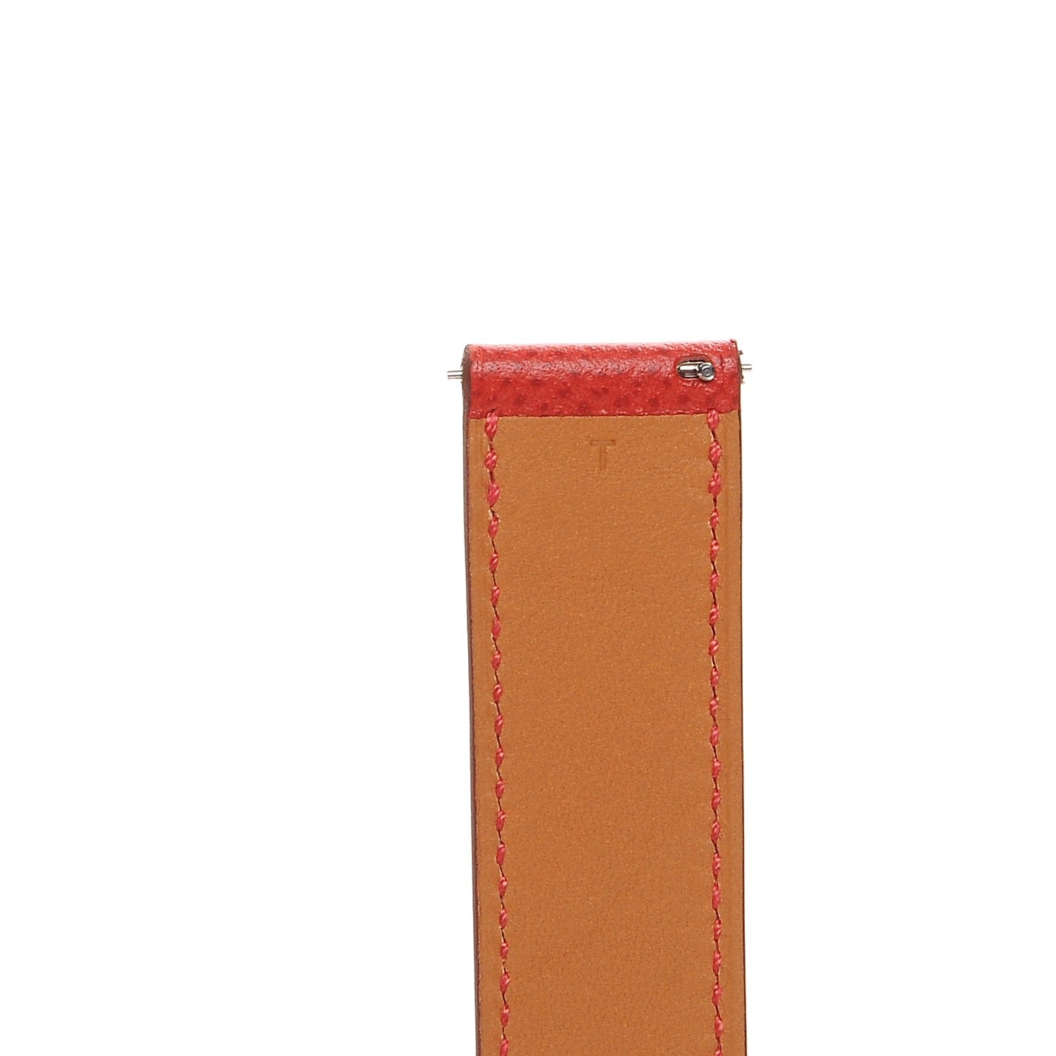 Hermes Epsom Heure H Hour Watch MM Double Tour Strap Rouge Casaque 5 of 7