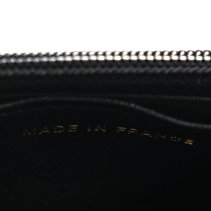 Chanel Caviar Sheepskin Chevron Quilted Vintage Mademoiselle Wallet On Chain WOC Black 7 of 14