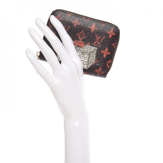 Louis Vuitton Catogram Zippy Coin Purse Marron 2 of 8
