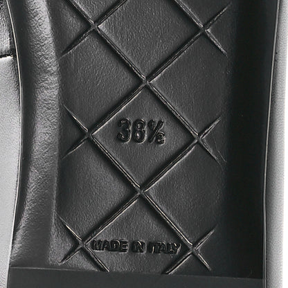 Chanel Lambskin Grosgrain Mary Jane Flats 38.5 Black 7 of 9