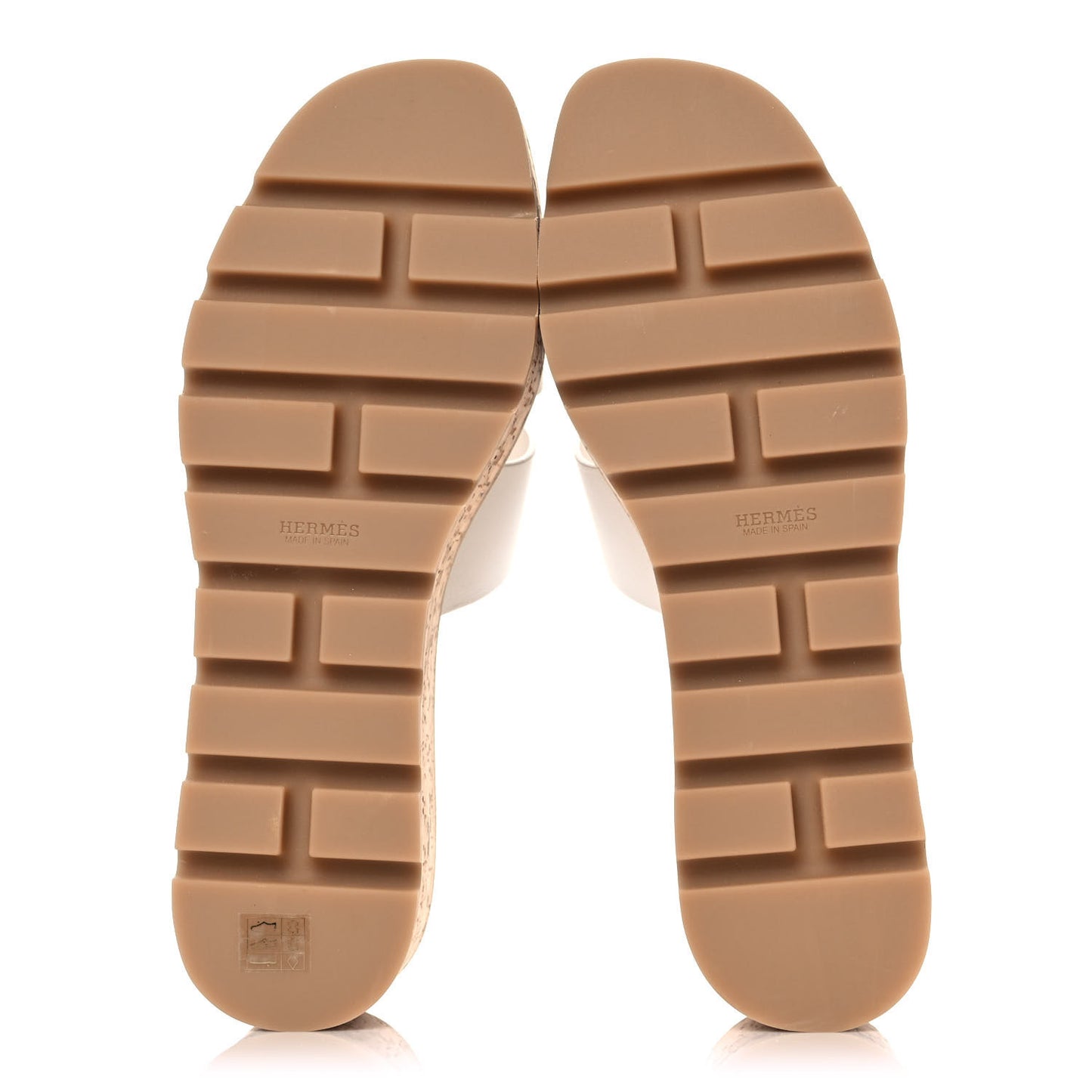 Calfskin Cork Eze 30 Sandals 41 White