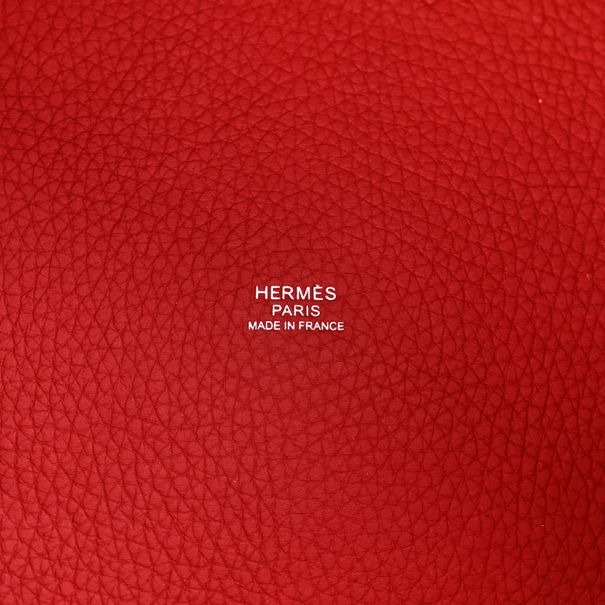 Hermes Taurillon Clemence Picotin Lock 26 GM Rouge Casaque 6 of 10