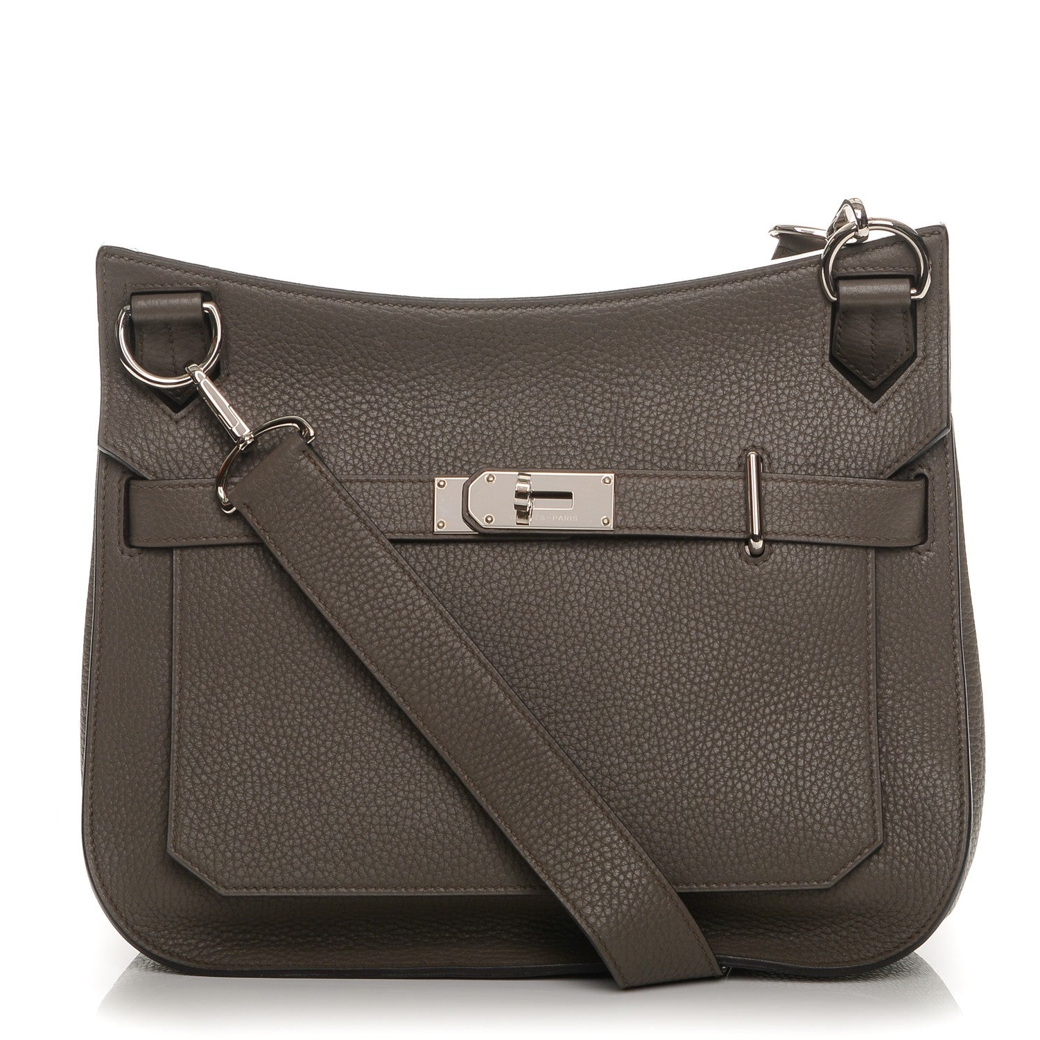 Hermes Taurillon Clemence Jypsiere 31 Etain 1 of 7