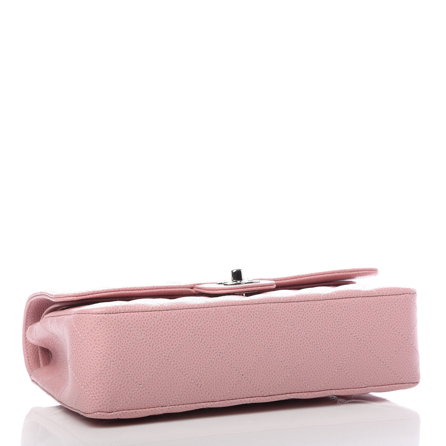 Chanel Caviar Quilted Medium Double Flap Pink 3 of 9