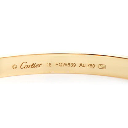 Cartier 18K Yellow Gold LOVE Bracelet 18 4 of 5