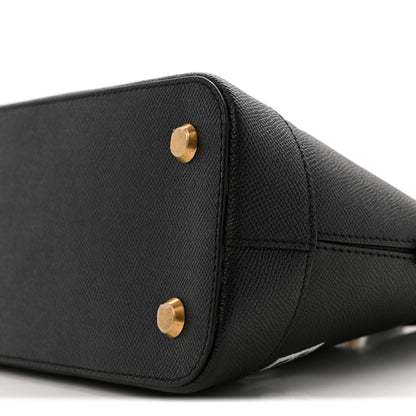 Balenciaga Signature Grained Calfskin Logo S Ville Top Handle Bag Black 10 of 11