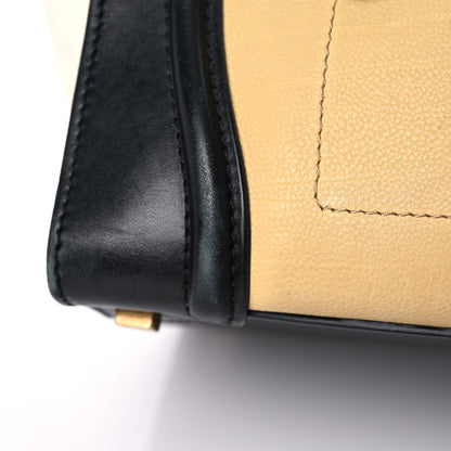 Celine Velluto Calfskin Tri-Color Mini Luggage Vanilla 26 of 37