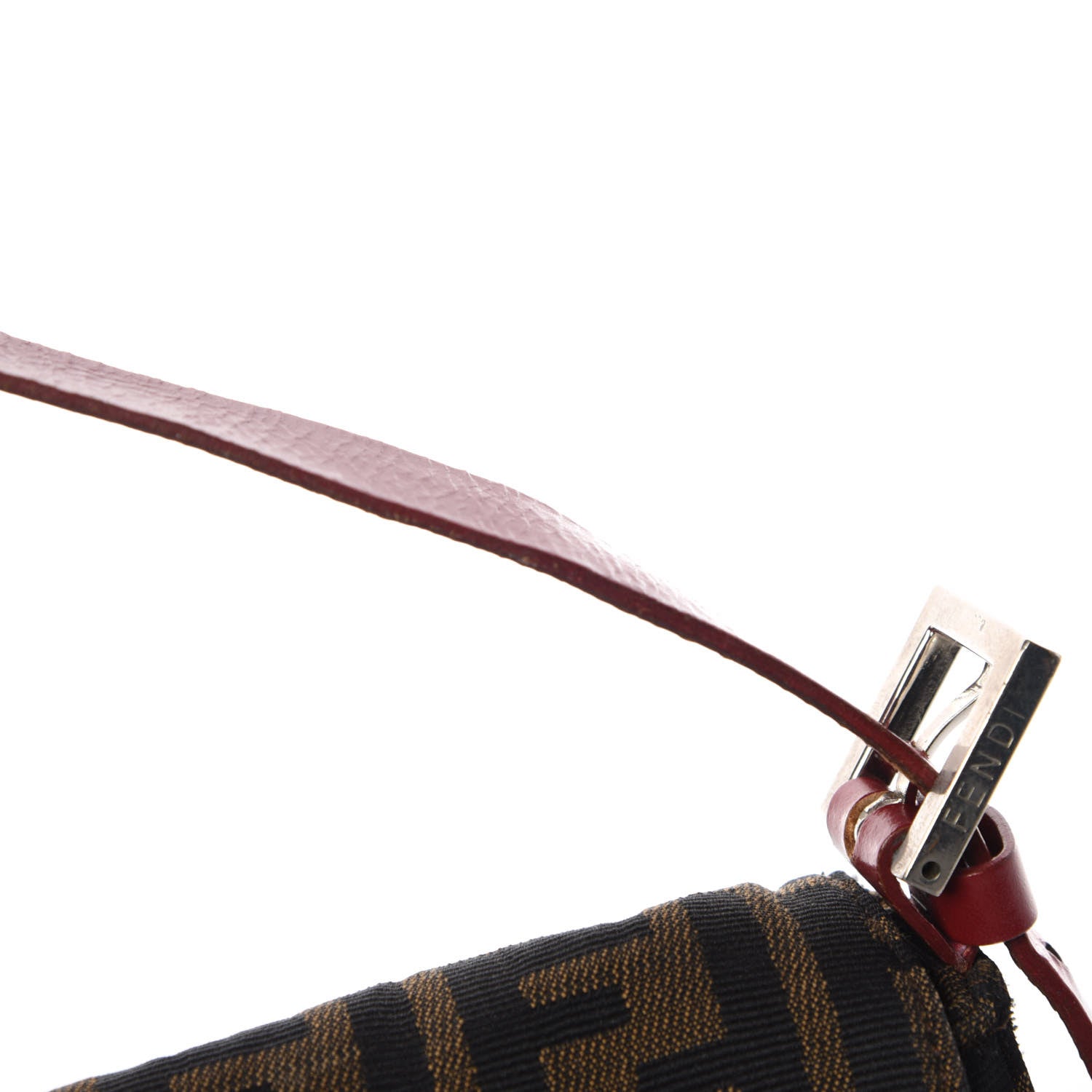 Fendi Zucca Baguette Tobacco Red 10 of 13